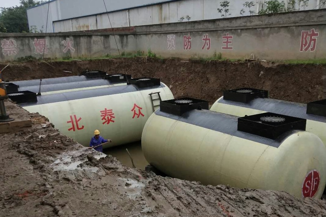 湖北沙洋加油站项目双层油罐设备